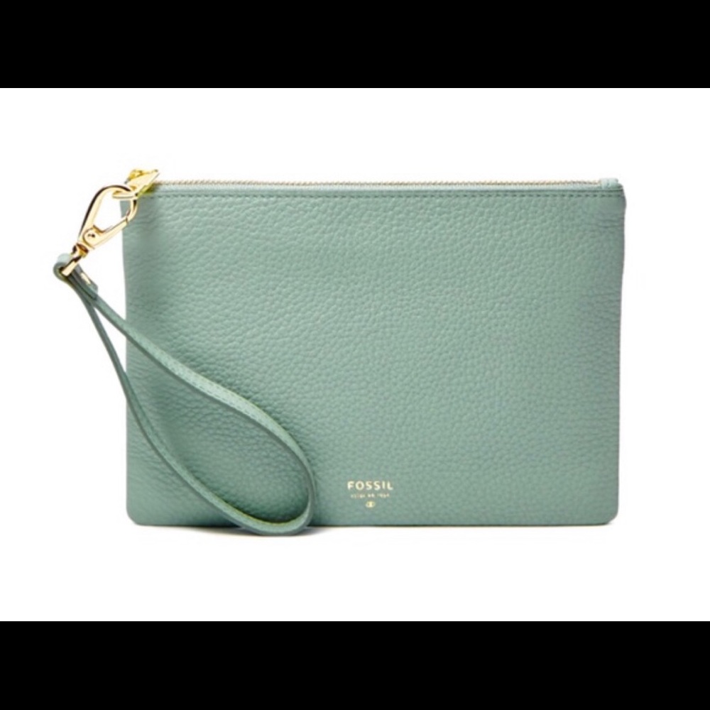 NWT Fossil Sea Glass Large Wristlet